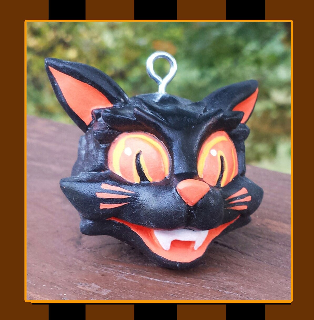 Halloween Cat Ornament Etsy