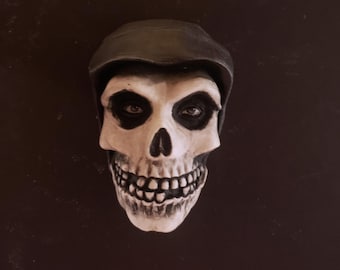 Misfits Crimson Skull Resin Magnet Handmade