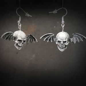 Avenged Sevenfold Deathbat Handmade Resin Earrings