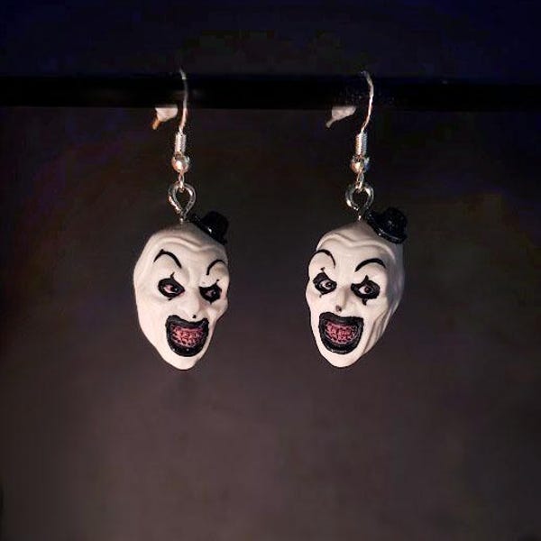 Terrifier Art the Clown Handmade Earrings