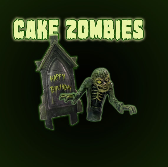 Birthday Cake Zombie And Tombstone Etsy Ireland