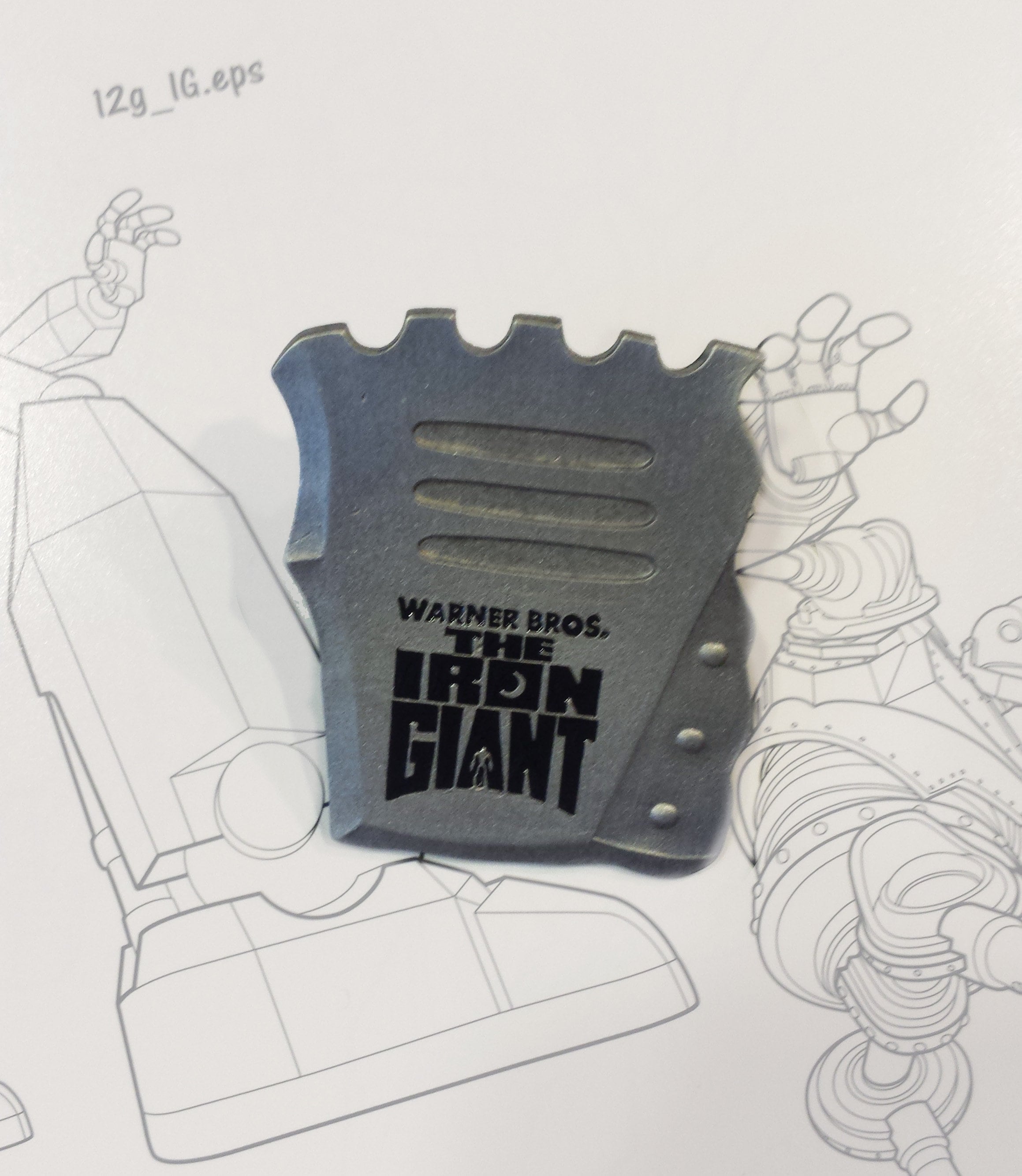 Iron Giant Toy Fair Promo Pin Etsy