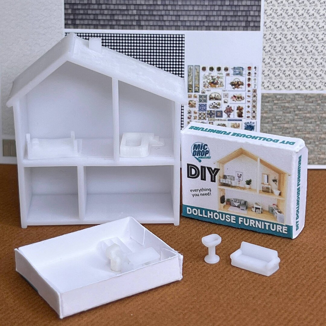 Miniature DIY Dollhouse Kit Dollhouse For A Dollhouse 1 12 Scale Etsy miniature-diy-dollhouse-kit-dollhouse-for-a-dollhouse-1-12-scale-etsy