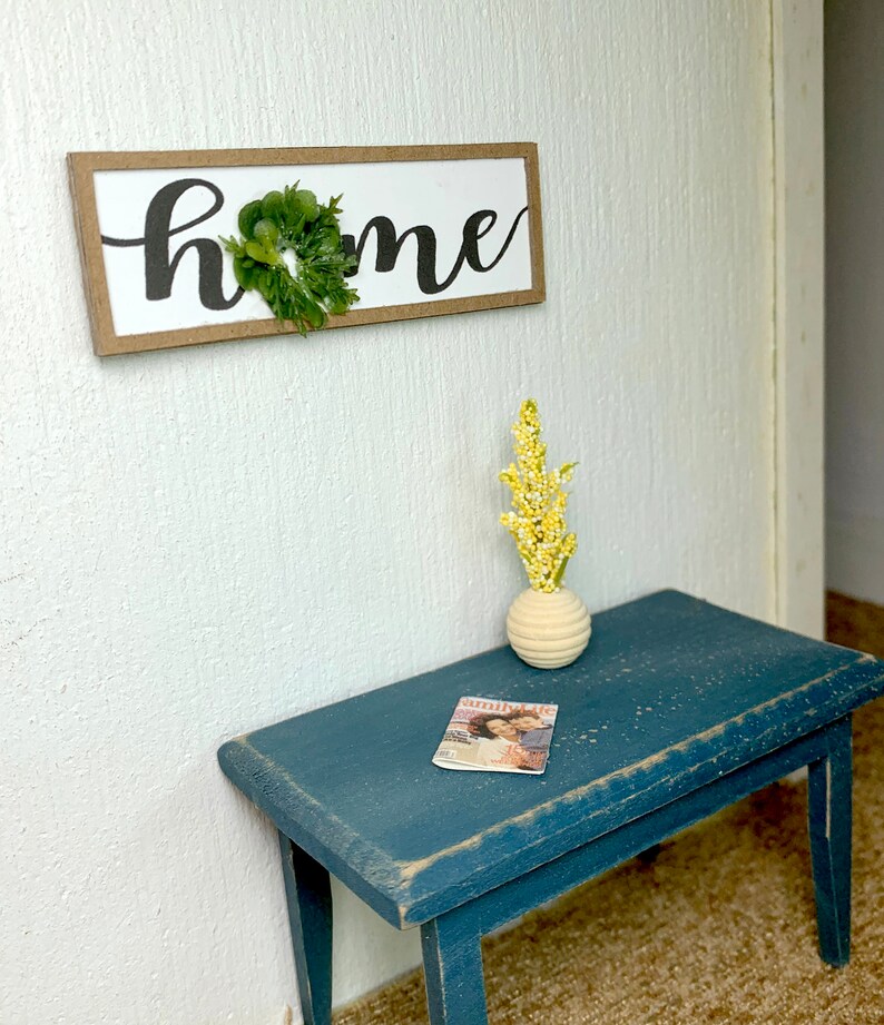 Miniature Home Sign Wall Decor Sign for Dollhouse 1:12 - Etsy