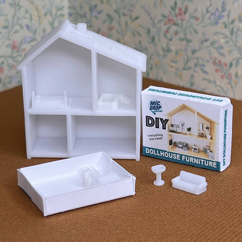 Kit fai da te per casa delle bambole in miniatura, mobili per casa delle bambole in scala 1:12 - Italia Kit fai da te per casa delle bambole in miniatura, mobili per casa delle bambole in scala 1:12 - Italia