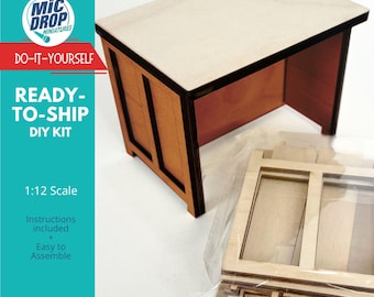 DIY Dollhouse Miniature Kitchen Island 1:12 Scale