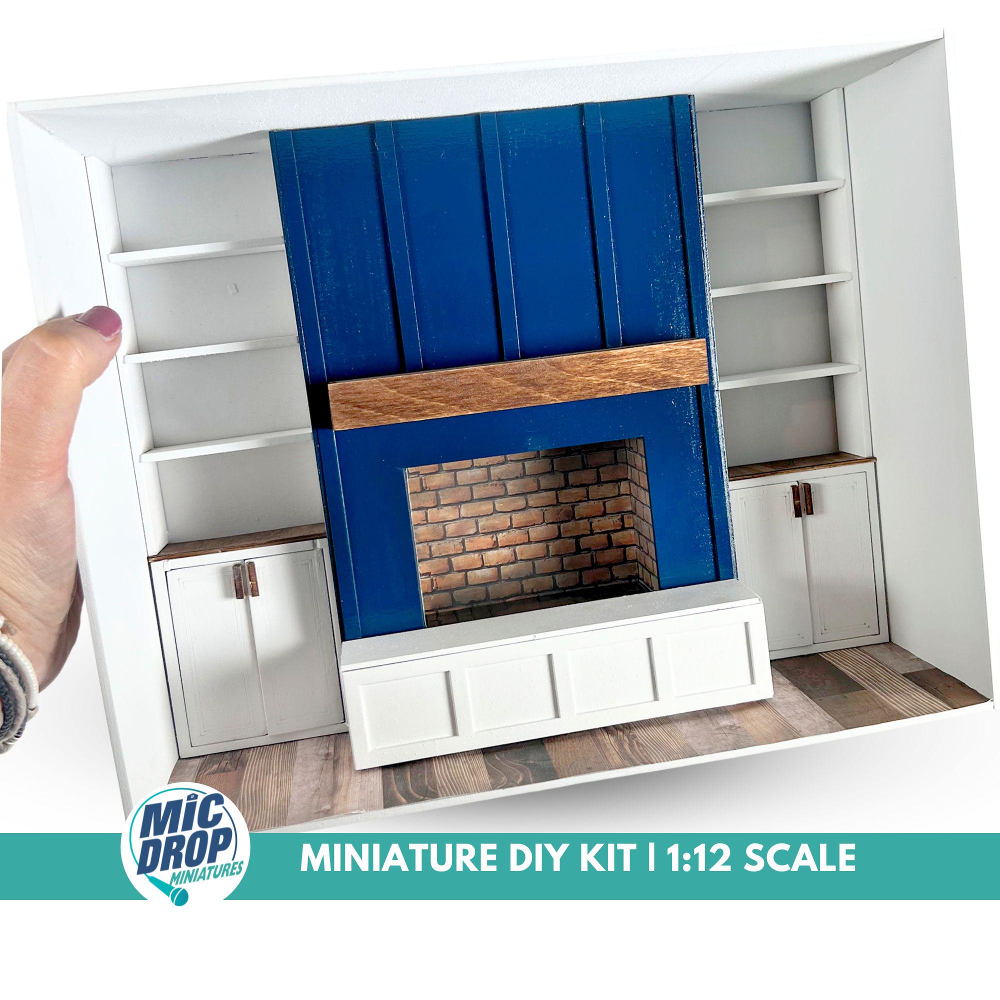 DIY Miniature Living Room Room Box Kit - 1:12 Scale Display - Etsy