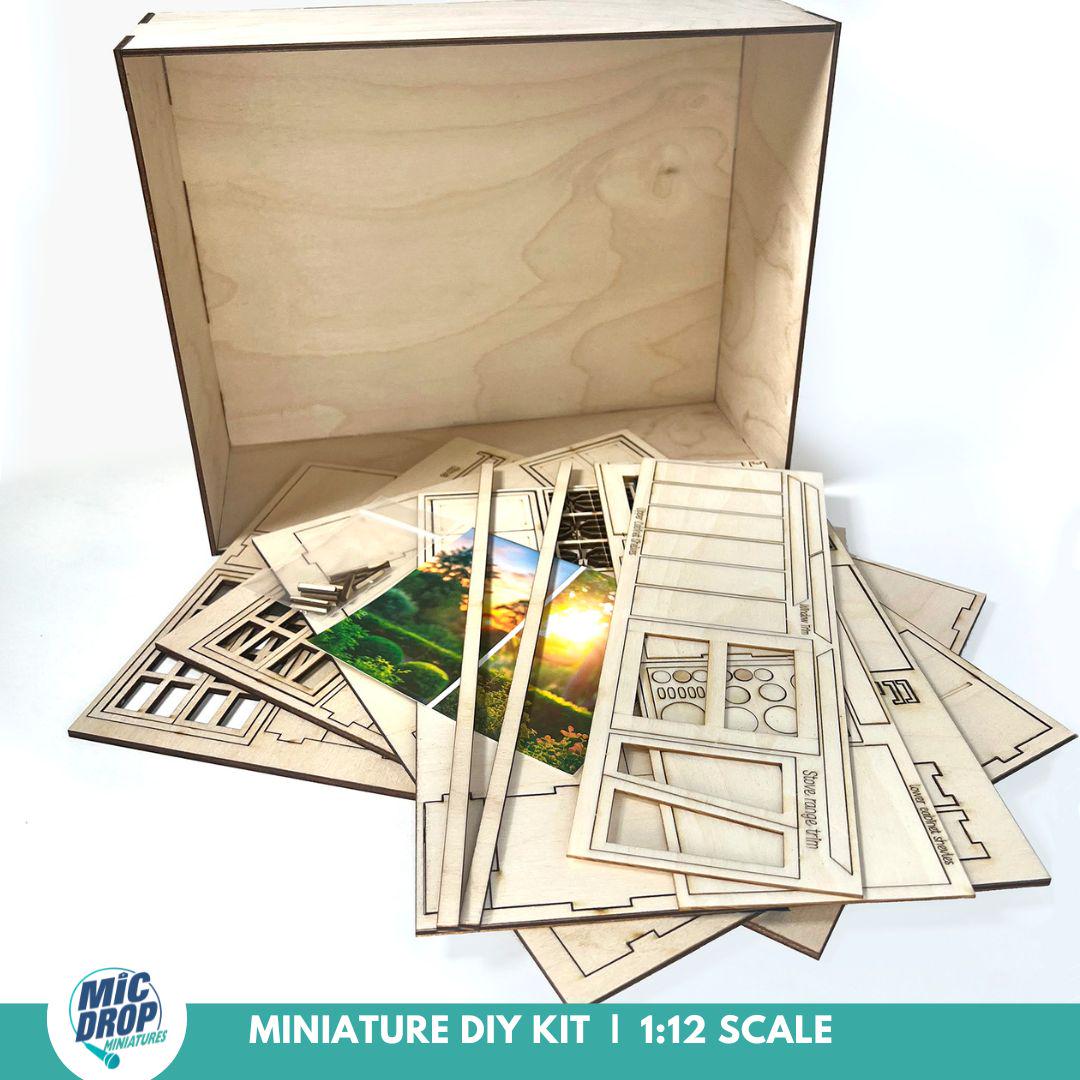 Miniature Kitchen Room Box Kit – DIY 1:12 Scale, Wall Display - Etsy
