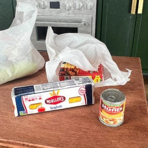Hand Crafted Miniature Food Can | 1:12 Scale Dollhouse Grocery image 3