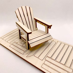 DIY Miniature Adirondack Chair DIY - 1:12 Scale