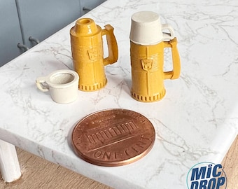 Vintage Miniature Thermos; 1:12 scale; Dollhouse Thermos
