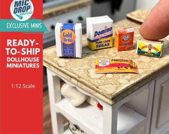 Miniature Holiday Baking | Miniature Grocery | Dollhouse Miniature Kitchen | Miniature Food - 1:12 Scale