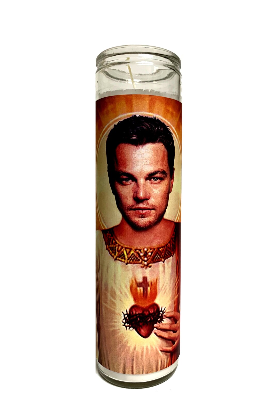 Leonardo Dicaprio Celebrity Parody Devotional Prayer Saint Candle - Etsy
