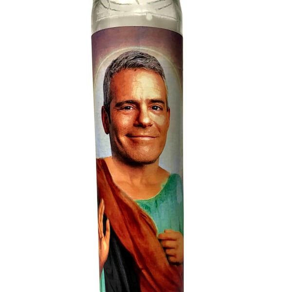 Andy Cohen Parody Devotional Prayer Saint Candle