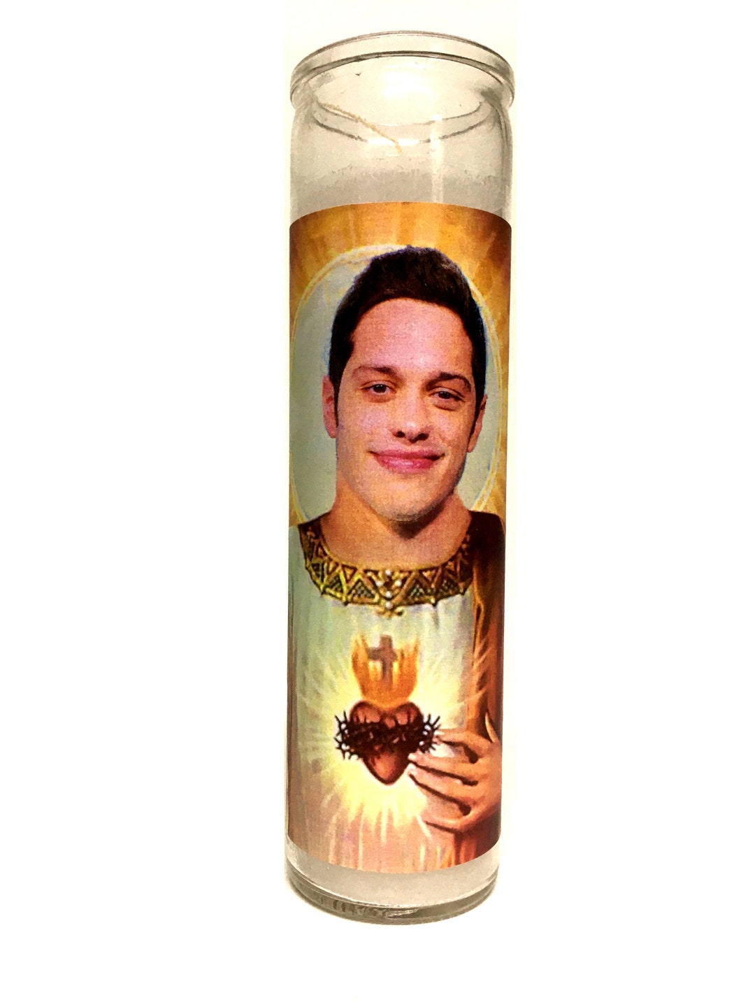 Pete Davidson SNL Parody Devotional Prayer Saint Candle Etsy