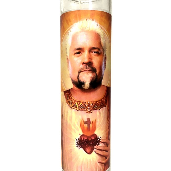 Guy Fieri Parody Devotional Prayer Saint Candle