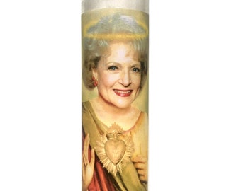 Betty White (Rose Nylund - Golden Girls) Parody Devotional Prayer Saint Candle