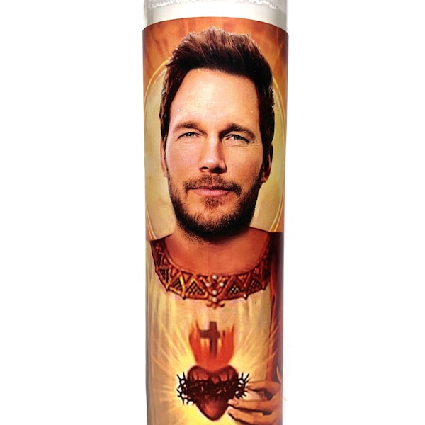 Chris Pratt Devotional Prayer Saint Candle