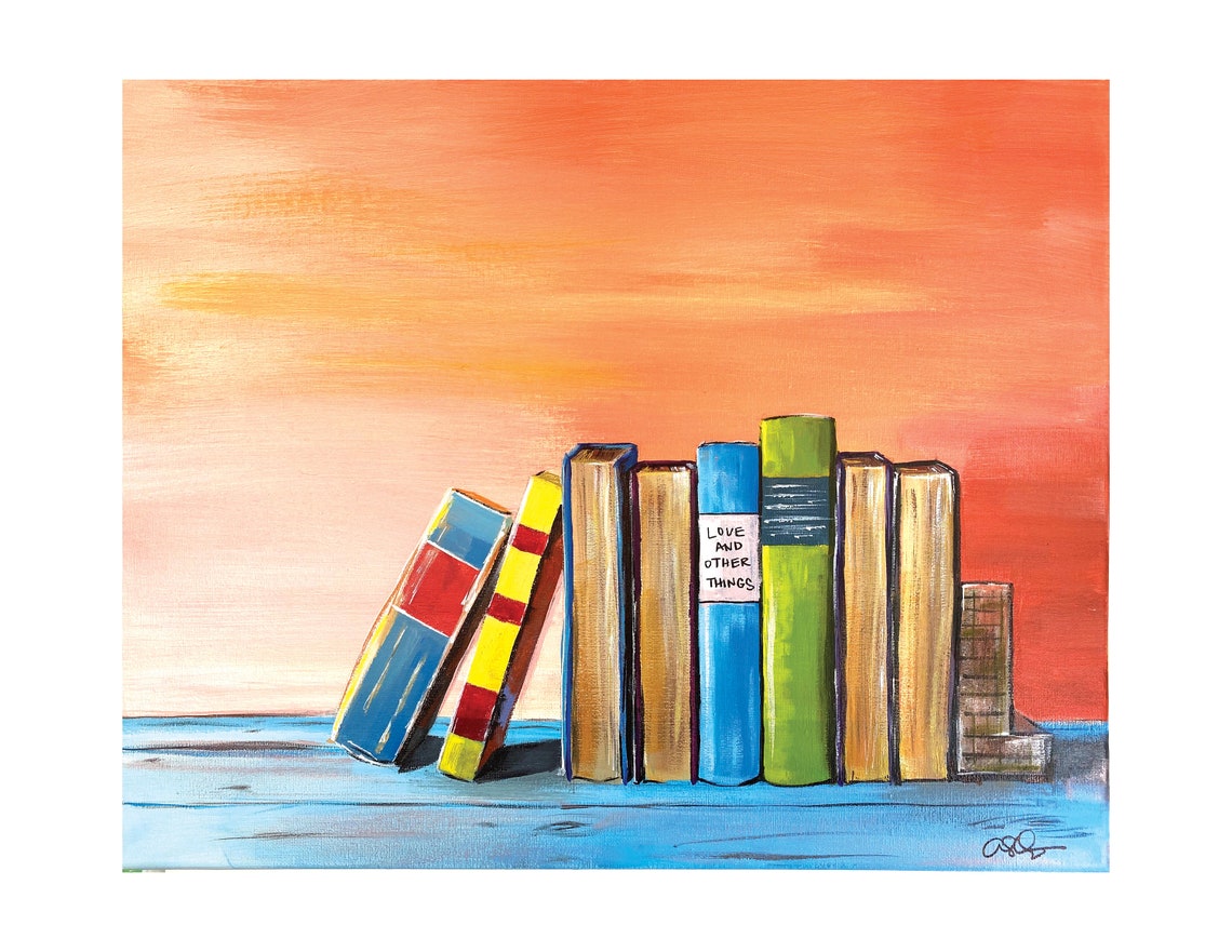 Gift for Reader Books Art Print Books Print Book Art Gift Etsy UK