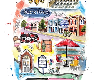Rockford Michigan, Rockford Wall Decor, Rockford Art, Corner Bar, Bostwick Lake Inn, Rockford Dam, Rockford Places, Rockford Favorites