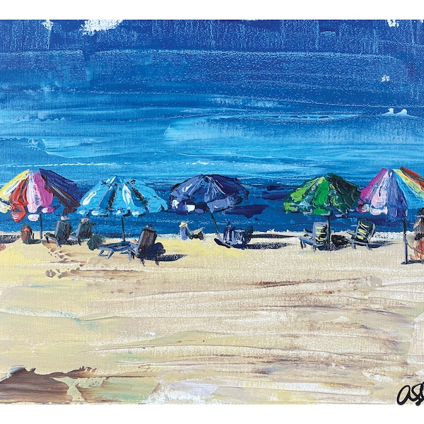 Beach Umbrella Wall Art Etsy