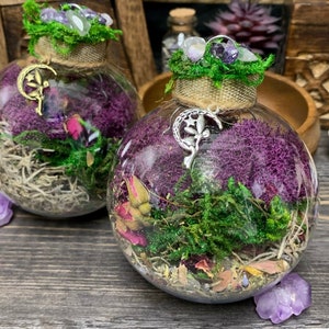 Moon Fairy Witch Ball | Protection Witches Ball | Cottagecore Decor | Spell Ball | Fairy Orb | Witchy Decor | Witchy Gift