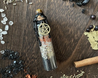 Schutzzauberglas, Schutzzauberflasche, Absichtsmanifestation Flasche, Schutzzauber, spirituelles Zauberglas