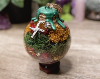 Brigid Goddess Witch Ball | Protection Witches Ball | Home Blessing Spell Ball | Witchy Decor | Goddess Brigid Altar Decor