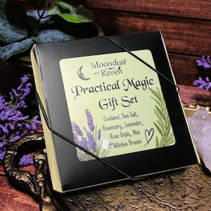 Practical Magic Gift Set, Herb Bottles, Mini Broom, Witchy Gift image 10