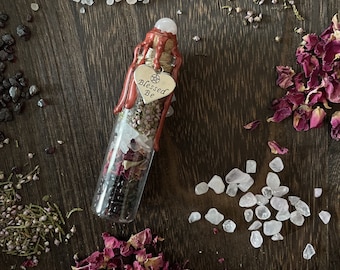 Bottiglia di incantesimi di amore per se stessi, Barattolo di incantesimi d'amore, Bottiglia di manifestazione dell'intenzione, Incantesimo di protezione, Barattolo di incantesimi spirituali, Benedetto sia fascino