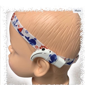 FOE thin adjustable headband/Hearing aid/Cochlear implant/Infant/Child/boy/girl/Accessories/hoh