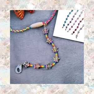 Beaded 6 inch retention cord/Hearing Aid cord/cochlear retention/jewelry embellishment/hearing accessories