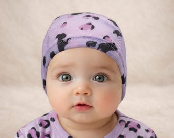 Baby Pilot Cap — Full Mesh Sides | Hearing Aid & Cochlear Retention Hat with Snaps