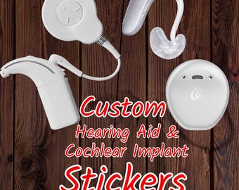 Custom Cochlear Implant Sticker: N8 Hearing Device Decal