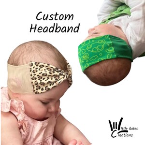 Custom Hearing Aid Headband – Basic or Knot Style | Soft Mesh Sides | Hearing Device Retention Headband for Kids