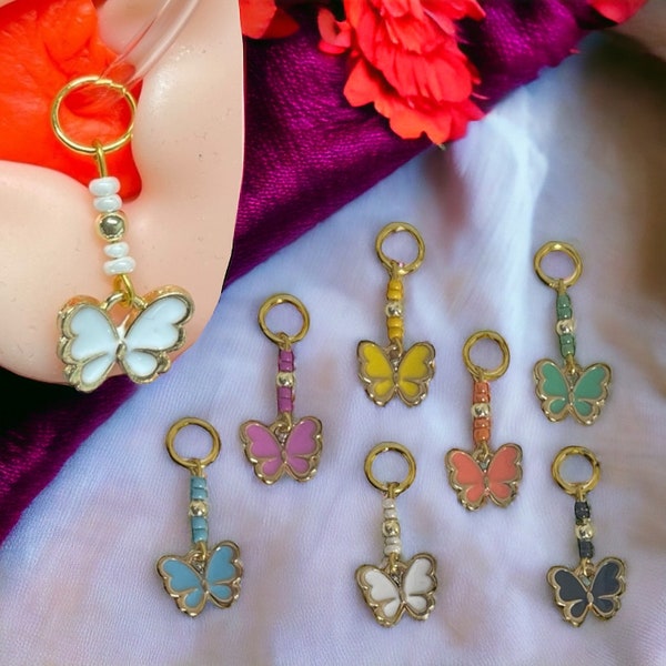 Hearing Aid Charm/ /Butterfly/Tube/Charm/Hearing Aid/cochlear/Dangle/Earring/Embellishment/Accessories/Jewelry