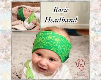 Basic Headband/Mesh Sides/Hearing Aid /Chochlear Implant/ kids/baby/bow style/retention/deaf/hoh/boy