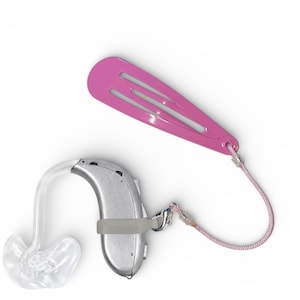 Hearing Aid Hair Clip with Safety Cord | Device Retention Clip for Kids | 2 Pack