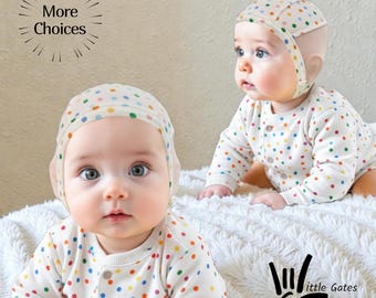 Baby Hearing Retention Pilot Cap: Soft Stretchy Cochlear Implant/Hearing Aid Hat, Ready to ship-