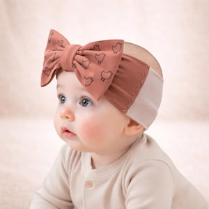 Hearing  aid headband with mesh sides and changeable Big Bow/ Ready to ship-