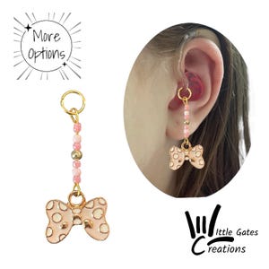 Single Tube earring/Hearing aid charm/hearing aid jewelry/hearing aid accessories /jewelry for hearing aid tube/girls gift