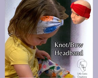 Knot/Headband/Hearing Aid/Cochlear/Implant/mesh sides/Solid/color/kids/baby/bow/ style/retention/deaf/Hoh