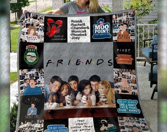 Quilt Customized Gifts for Men Women Kids Friends Ill Be There Fore You Quilt Friends Quilt Twin Size Friends Tv Show American Sitcom Quilt