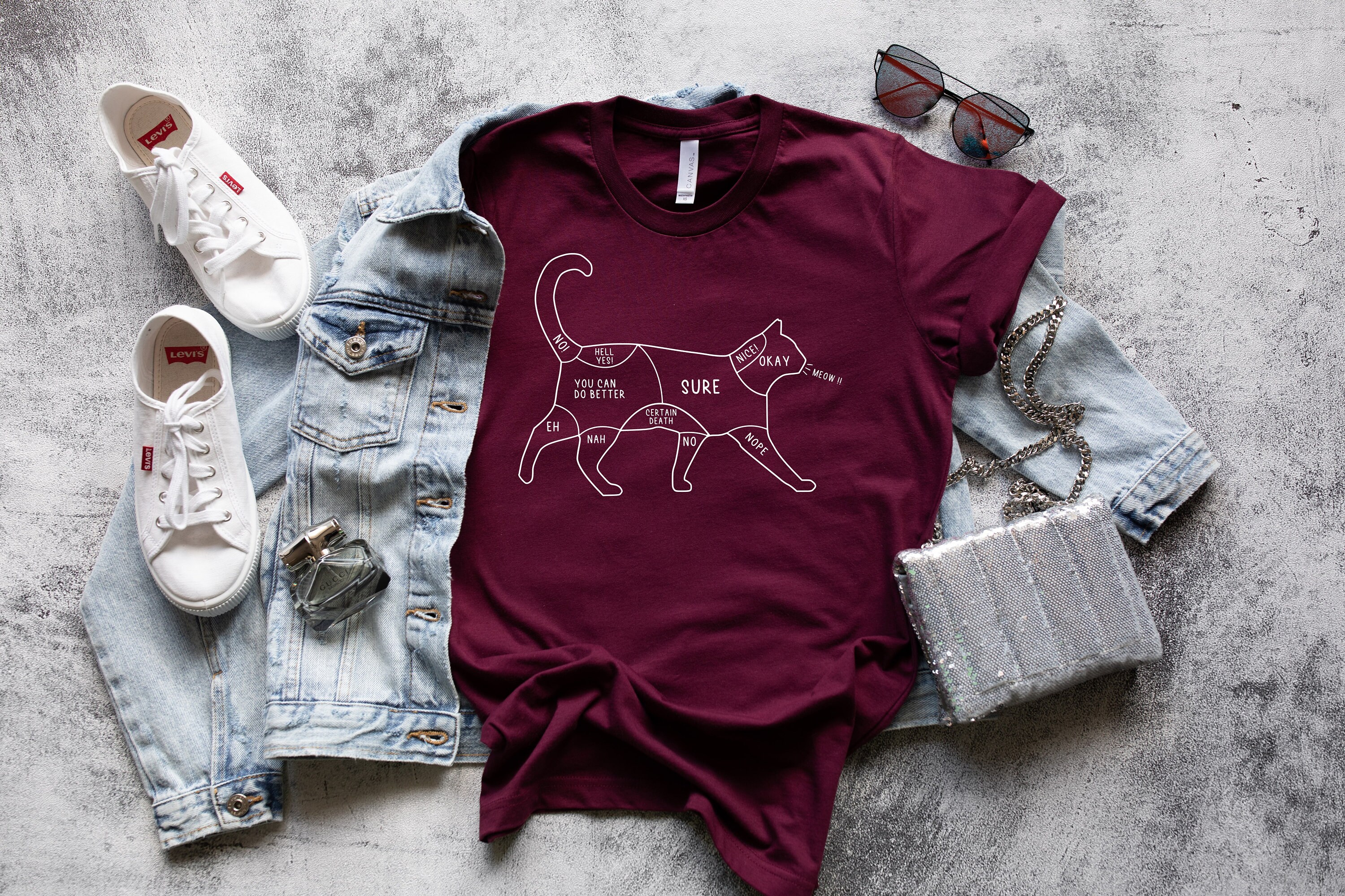 cat petting guide t shirt