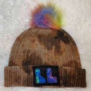Lunar Lemur Beanie - Kandi Kid (Acid Wash/Bleach Dye)