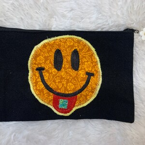 Lunar Stash Bag - Green Acid Smiley
