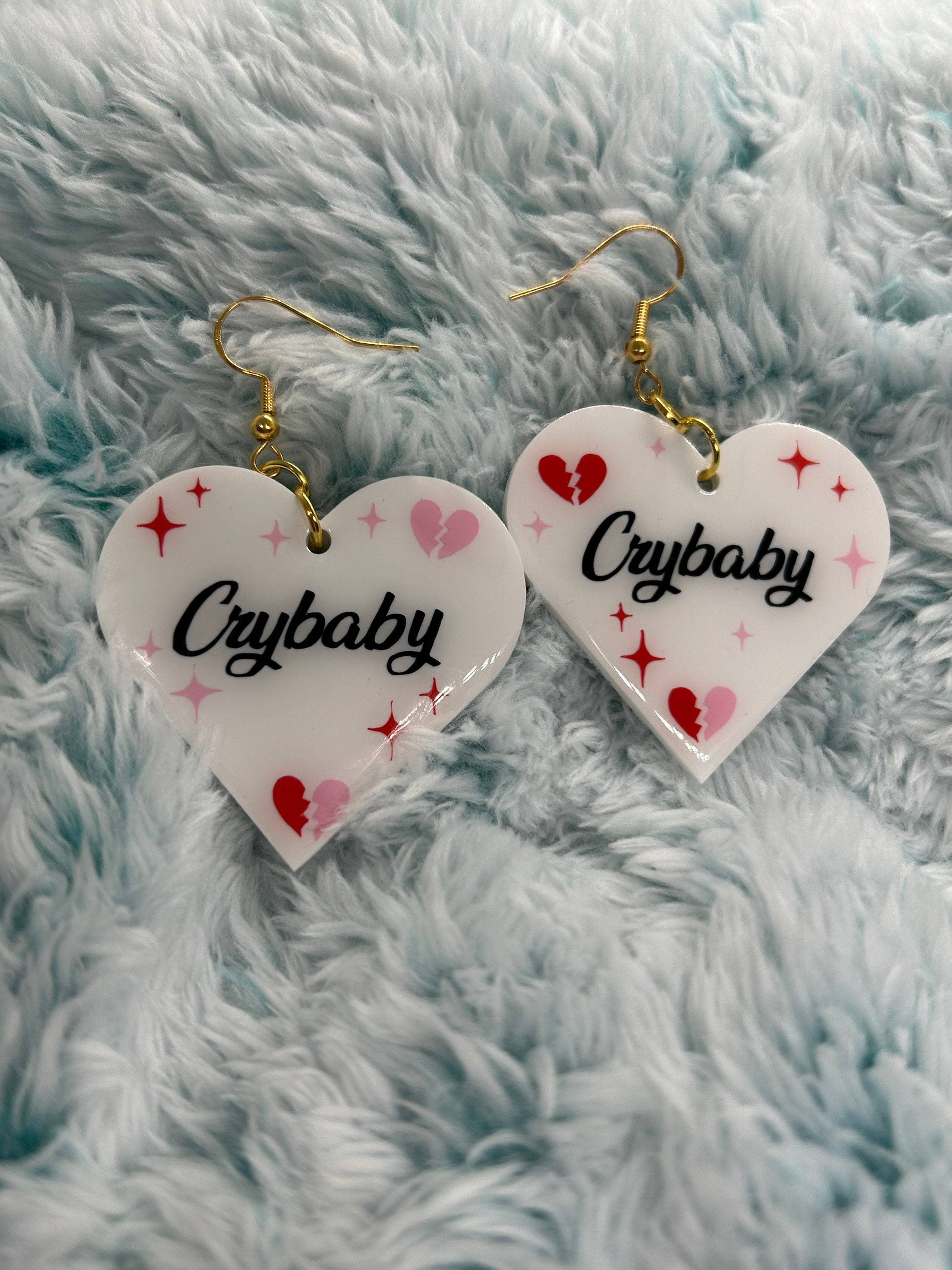 Cry Baby Broken Heart Earrings Melanie Martinez Inspired Etsy