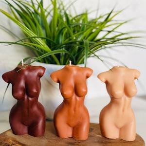 Vela corporal para mujer / Decoración del hogar / Positividad corporal / Vela para el empoderamiento de las mujeres negras / Vela mágica de melanina mediana / Negocio propiedad de personas negras