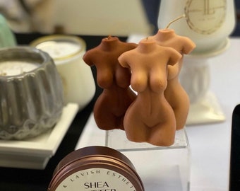 Women Body Candle | Home Decor | Body Positivity | Black Women Empowerment Candle | Small Melanin Magic Candle | Black Owned Business