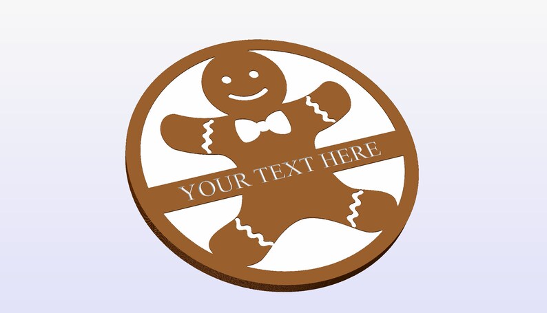 Gingerbread Split Monogram Dxf and Svg File - Digital Download Only - Etsy